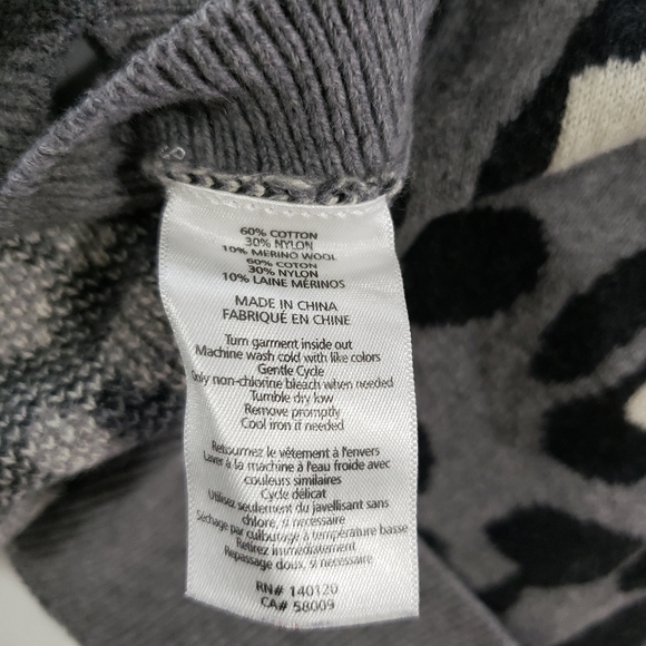 Stella & Dot Leopard Side Button Sweater - Picture 5 of 6